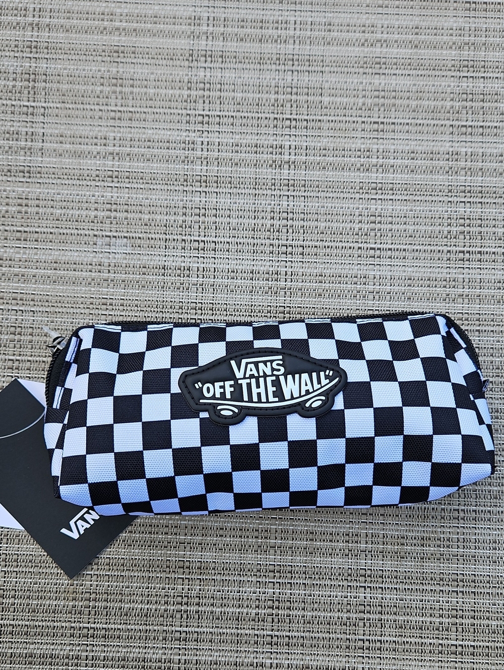 Vans Checkerboard 'Off The Wall' Pencil Case - Black & White - Picture 12 of 12